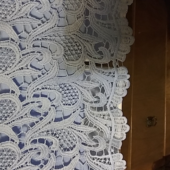 NWOT - CHICO'S - LIGHT BLUE LACE TOP - 3 - Picture 5 of 8